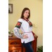 Embroidered blouse "Poppies Painting"